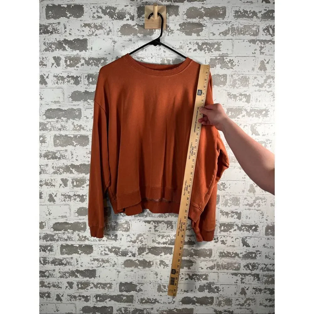 American Eagle | women burnt orange cropped crew neck